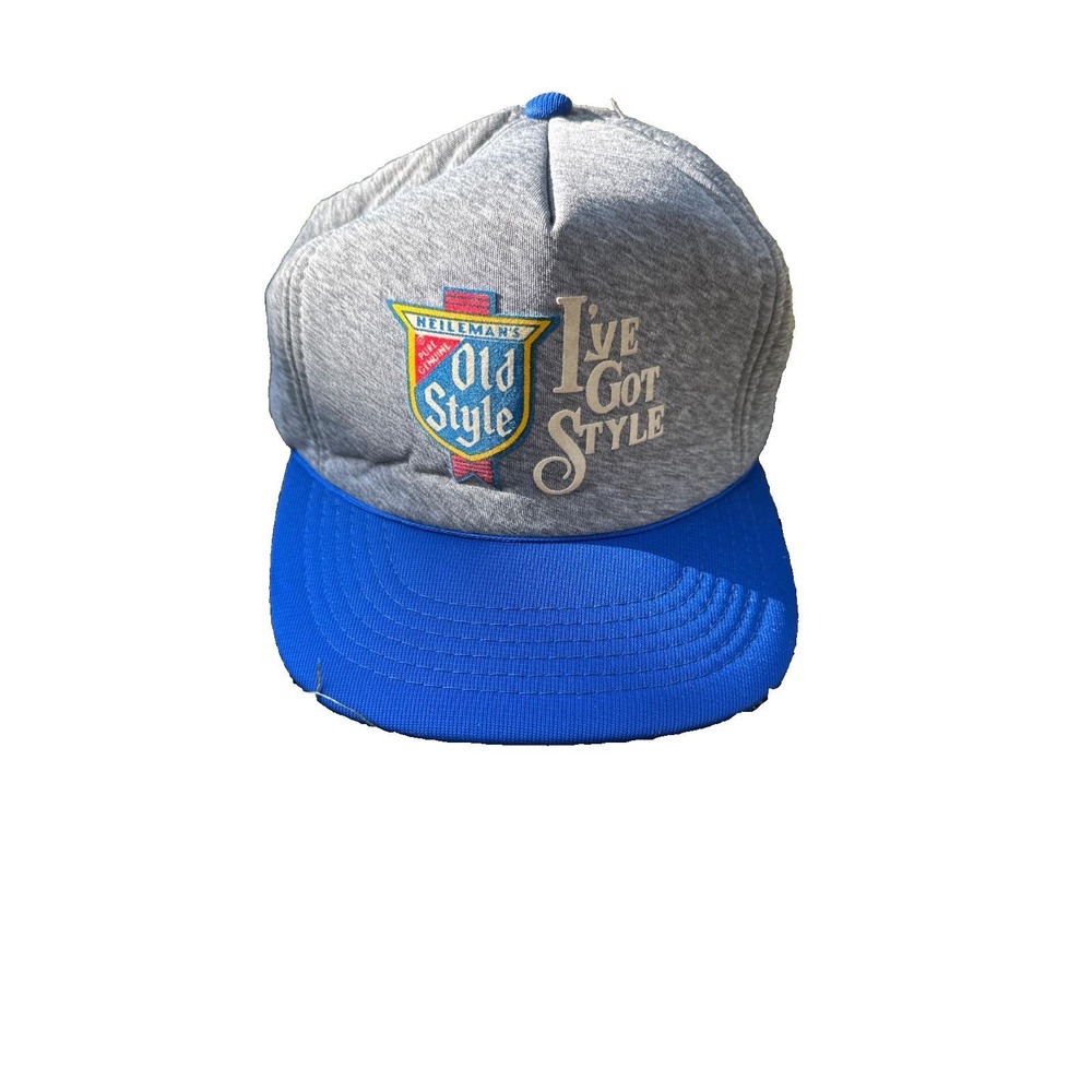 Vintage trucker BEER heilman's Old style‎ cap hat german stein 70s 60s